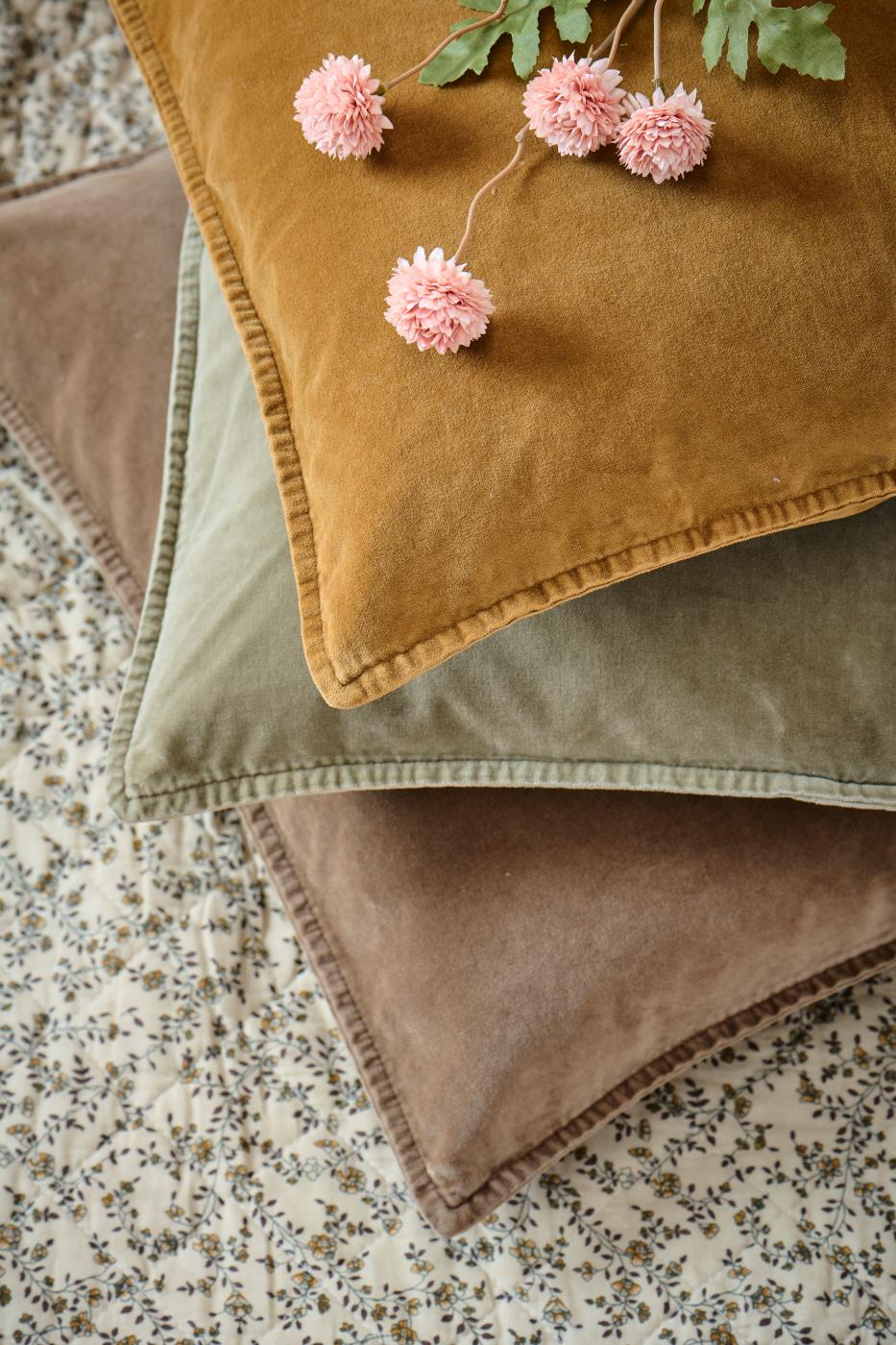 Ib Laursen samettityynynpäällinen 52x52cm Truffle