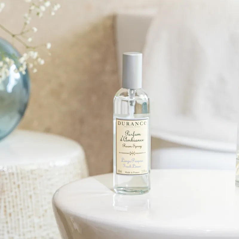 Durance huonetuoksu spray Fresh Linen 100 ml